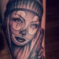 Arm Clown tattoo von La Florida Ink