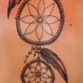 Back Dreamcatcher tattoo by La Florida Ink