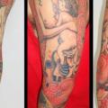 Fantasy Sleeve tattoo by Lorenzo Arte Y Tatuaje