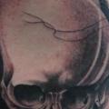 Realistische Totenkopf tattoo von Freaky Colours