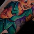 Arm Fantasy Peter Pan tattoo by Mandinga Tattoo