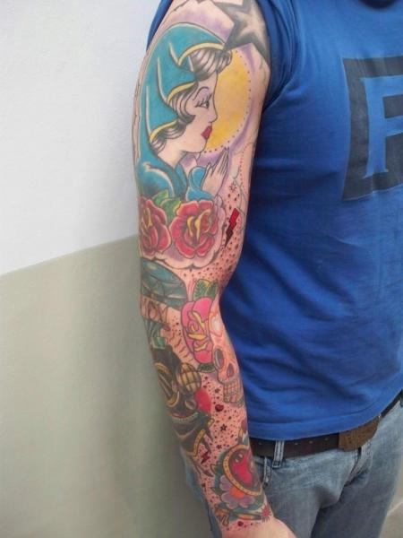 Arm Fantasy Tattoo by Mandinga Tattoo