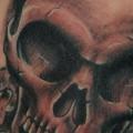 tatuaje Pie Cráneo Ratón por Mandinga Tattoo