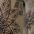 Leg Dotwork tattoo by Salo Tattoo
