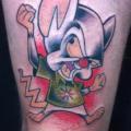 Fantasy Leg Character tattoo by Salo Tattoo