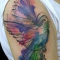 Shoulder Bird tattoo by Salo Tattoo