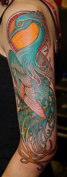 Arm Phoenix Tattoo by Tattoo Tai