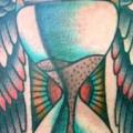 New School Wasseruhr Flügel tattoo von Tattoo Tai