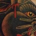 Schulter Old School Panther tattoo von Tattoo Tai