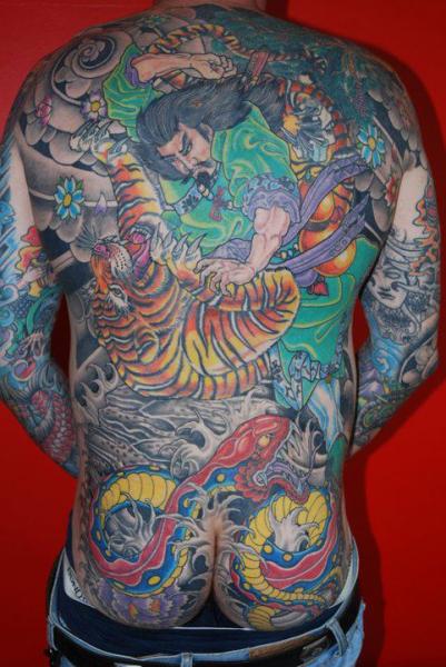 Japanese Back Tattoo by Rand Family Tattoo