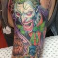 Schulter Arm Batman Joker tattoo von Rand Family Tattoo