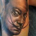 Arm Realistic Salvador Dali tattoo by Rock Ink