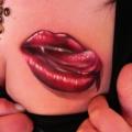 Breast Lip tattoo by Rock Ink