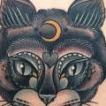 Leg Cat tattoo by No Regrets Studios