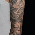 Japanese Dragon Sleeve tattoo by Seventh Son Tattoo