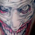 Schulter Fantasie Clown tattoo von Balinese Tattoo