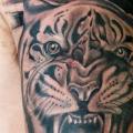 Shoulder Tiger tattoo by Balinese Tattoo