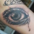 tatuaggio Braccio Realistici Occhio di JH Tattoo