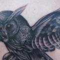 Back Owl tattoo by JH Tattoo