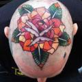 Flower Head tattoo by JH Tattoo