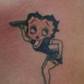 Betty Boop Brust tattoo von Kaeru Tattoo
