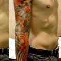Arm Japanese Sleeve tattoo by La Mano Zurda