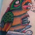 Arm Fantasy Parrot tattoo by Tattoo Blue Cat