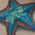 tatuaje Estrella de mar por Tattoo Blue Cat