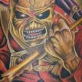 tatuaje Iron Maiden Muslo por Tattoo Lucio