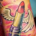 Fantasy Lipstick tattoo by Wanted Tattoo
