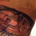 Mexikanischer Totenkopf Nacken tattoo von Wanted Tattoo