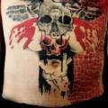Brust Bauch Trash Polka tattoo von Beautiful Freak