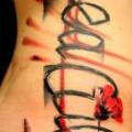 Flower Side Trash Polka tattoo by Beautiful Freak