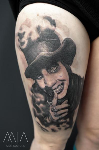 Tatuaż Marylin Manson Udo przez Mia Tattoo