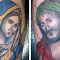 tatuaje Brazo Religioso por North Side Tattooz