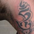 Neck Dotwork tattoo by North Side Tattooz
