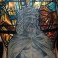 Back Religious tattoo by Mikael de Poissy