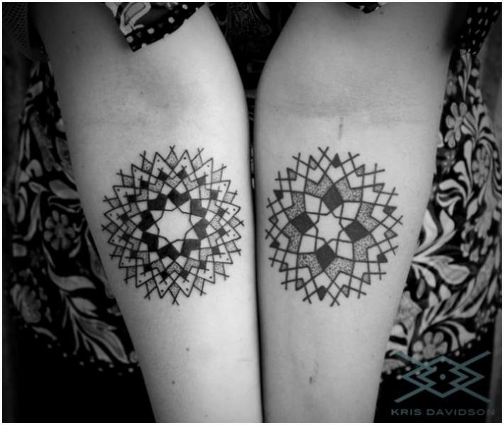 Arm Geometric Tattoo by Kris Davidson