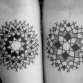 Arm Geometric tattoo by Kris Davidson