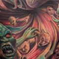 Fantasy Back Monster tattoo by Corpse Painter