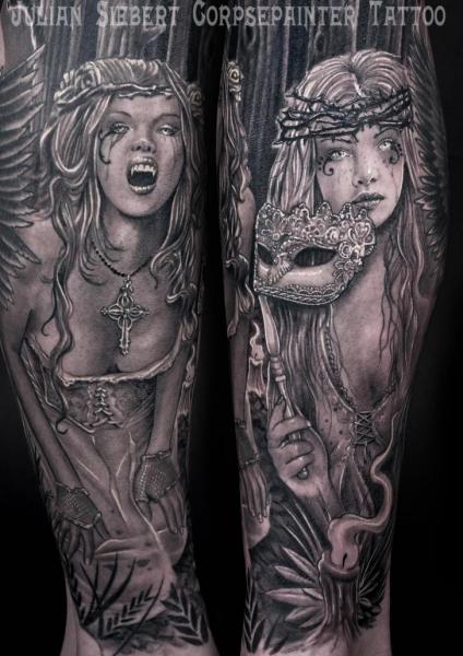 Fantasy Women Vampire Tattoo by Corpse Painter