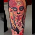 Arm Mexican Skull tattoo by Yakuza Tattoo
