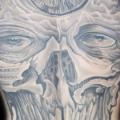 tatuaje Fantasy Cráneo Espalda por Yakuza Tattoo