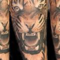 Realistische Tiger tattoo von Yakuza Tattoo