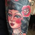 Arm Old School tattoo by Tatouage Chatte Noire