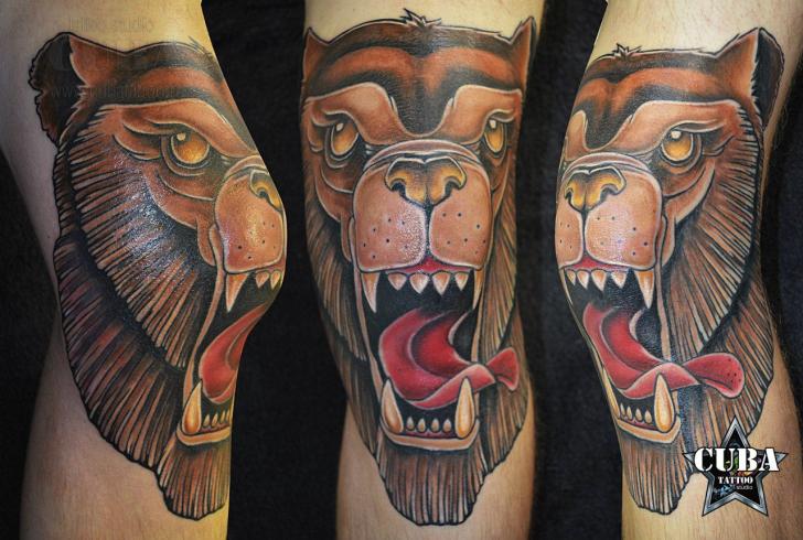 Fantasie Löwen Tattoo von Cuba Tattoo