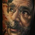 tatuaje Brazo Retrato Realista por Vicious Circle Tattoo