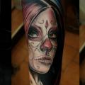 Arm Mexican Skull tattoo by Pavel Roch