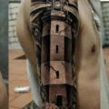 tatuaggio Braccio Realistici Faro di Pavel Roch