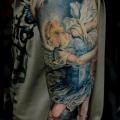 tatuaggio Braccio Angeli Religiosi di Pavel Roch